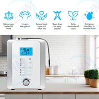 5 Placas Kangen máquina de agua ionizador alcalino máquina de agua PH3.5 ~ 10,5