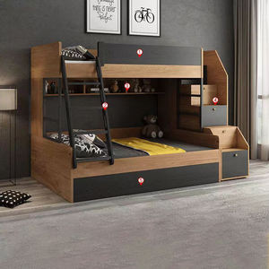 Новый дизайн, мебель из массива дерева для детской спальни, двухъярусная кровать, школьный дом, отель, общежитие, двухъярусная кровать для подростков - Product Image 2