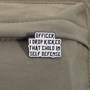 Vui Công Lý Quote men pins tôi đã được bảo vệ bản thân mình BROOCH Ba lô ve áo huy hiệu đồ trang sức quà tặng cho bạn bè - Product Image 3