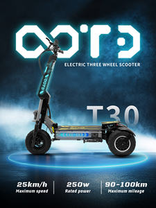 Patinete Eléctrico Plegable Rápido de Tres <span class=keywords><strong>Ruedas</strong></span> OOTD T30 Desde Almacén en UE para Adultos - Product Image 2