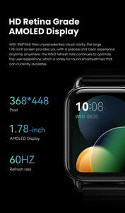 Reloj inteligente original HAYLOU RS4 Plus, pantalla AMOLED de 1,78 pulgadas, <span class=keywords><strong>105</strong></span> modos deportivos, batería de 10 días de duración, reloj inteligente LS11 - Product Image 5