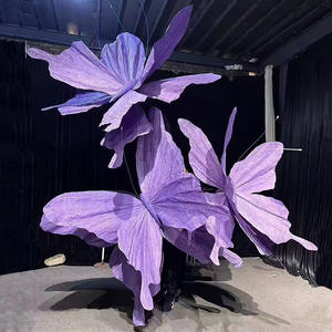 ฉากหลังแต่งงานขนาดใหญ่ทำด้วยมือกระดาษขนาดยักษ์ผีเสื้อเครื่องประดับปีกผีเสื้อสำหรับงานเลี้ยง - Product Image 5