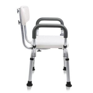 Chaise de douche médicale en alliage d'aluminium 64x11x42cm avec design antidérapant pour personnes âgées, handicapées, femmes enceintes - Product Image 4