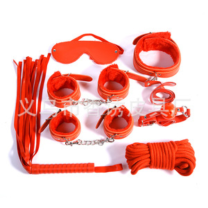 SM <b>bondage</b> and restraint 7-piece <b>set</b>, alternative toys for couples, sex straps manufacturer wholesale. - Product Image 1
