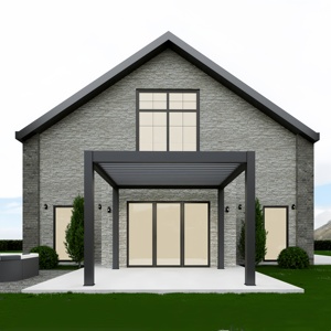 ศาลาอลูมิเนียมซุ้มควบคุมระยะไกลสำหรับระเบียงกลางแจ้งปรับแต่งได้ตามต้องการ - Product Image 1