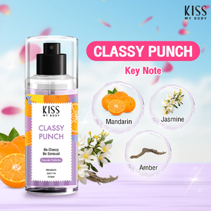 Kiss My Body Eau De Toilette Classy Punch 88 ml, Aroma Único con Notas Brillantes de Mandarina, Jazmín y Ámbar - Product Image 4