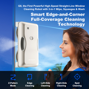 Robot Window Cleaner Liectroux G8, High-speed, 2-way Water Spray, Ultra-thin Cleaner, Glass Washer,<b>dry</b>& Wet <b>Mop</b> Robot Window - Product Image 2