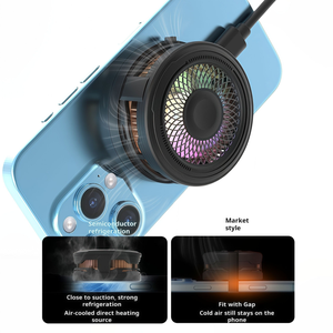 Cargador inalámbrico magnético QI2, ventilador de refrigeración, Enfriador de teléfono, cargador de semiconductores para <span class=keywords><strong>iPhone</strong></span> 17/16 - Product Image 3