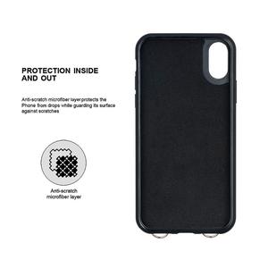 ranura para tarjeta titular de la cartera de hombro, Crossbody de cuero collar caja del teléfono con correa para <span class=keywords><strong>el</strong></span> iPhone X Xs - Product Image 4