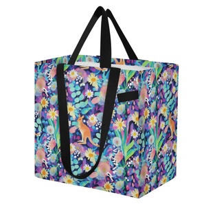 Bolsa de Compras Ligera de Lona con Diseño de Flores Personalizado de Trend Australia, Bolsa de Compras Reutilizable, Bolsa de Fin de Semana con Logotipo - Product Image 2