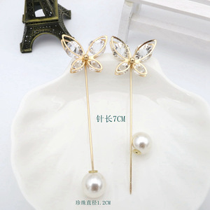 <span class=keywords><strong>Broche</strong></span> vintage en cristal, épingle de robe, décoration en strass, boucle, bijoux, broches pour hommes et femmes, broches hijab, accessoires - Product Image 5