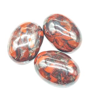 Brecciated Jasper ขนาด18x32มม. เครื่องประดับเจียระไนหลังเบี้ยทรงสี่เหลี่ยม - Product Image 3