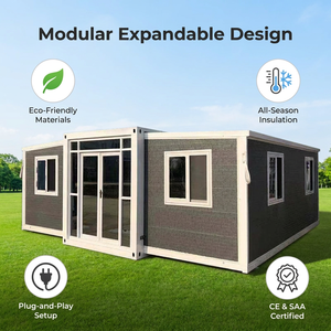 Maison conteneur modulaire extensible préfabriquée, maison portable 20ft 40ft, bureau <span class=keywords><strong>mobile</strong></span> pliable, studio de jardin, villa de vacances, prêt à l'emploi - Product Image 1