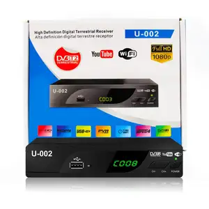 ขายส่ง DVB T2 Mpeg4 H.264เครื่องรับสัญญาณภาคพื้นดิน Full HD USB Digital Dvb-t2กล่องรับสัญญาณ