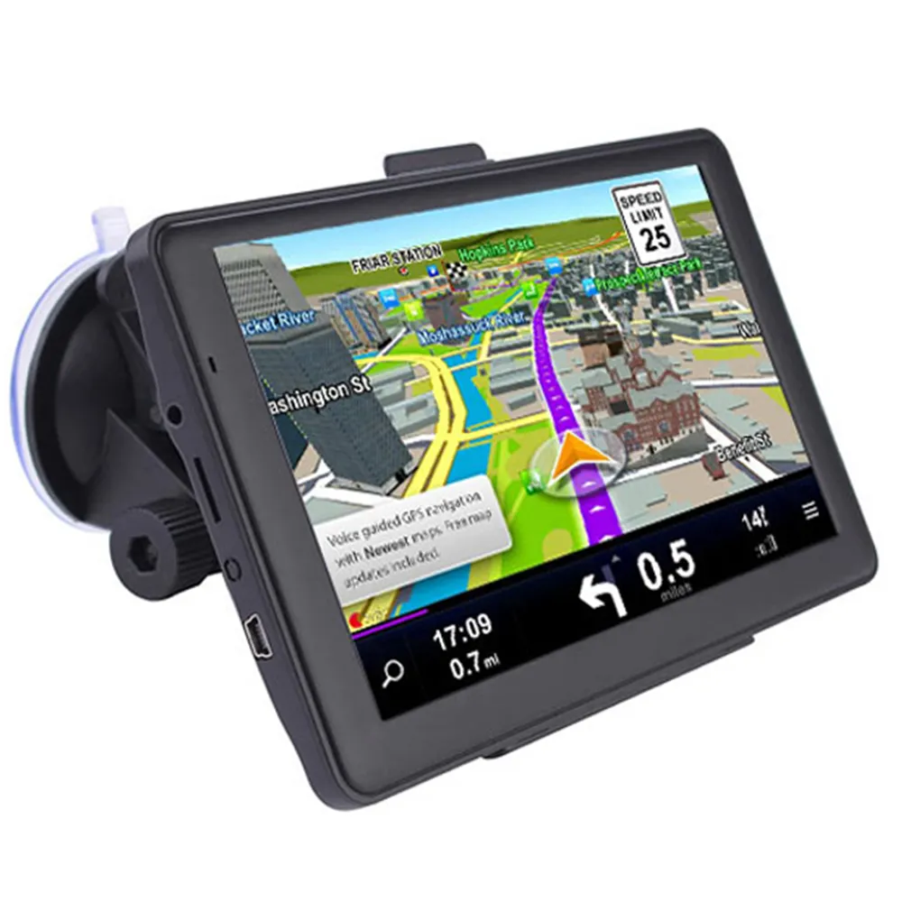 7 "écran tactile HD 256 mo 8G Navigation GPS de voiture avec cartes gratuites Wince 6.0 Navigation GPS pour camion voiture GPS Navigator