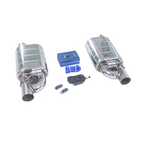 YHTT Valve de dérivation universelle pour silencieux d'échappement Valvetronic 2,5 pouces avec télécommande en acier inoxydable T304