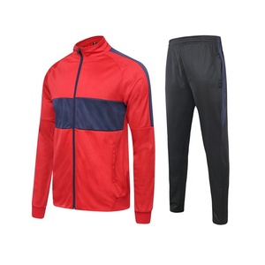 Set di Giacche da Allenamento Calcio di Alta Qualità per Uomo, 100% Poliestere, Blocchi di Colore, Tute con Zip Completa, Vendita all'Ingrosso per <span class=keywords><strong>Club</strong></span> di Calcio - Product Image 2