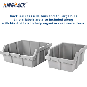 Étagère de rangement de cuisine robuste à 7 niveaux 22 bacs Organisateur de garde-manger/bureau réglable avec supports de rangement classés - Product Image 6