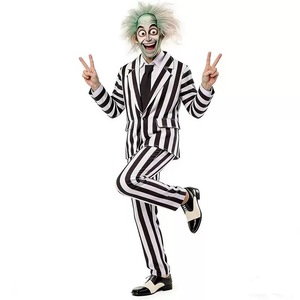 Disfraz de Cosplay de Beetlejuice 2 para Adultos, con Rayas Blancas y Negras, Traje de Betelgeuse para Halloween - Product Image 2