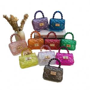 Sac bandoulière tendance 2025 pour enfants, mini sac à main adorable avec perles et fermeture éclair, style chic d'été pour les petites filles - Product Image 2