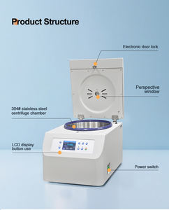 Cenlee 20K Tafelblad Hogesnelheidslaboratorium <span class=keywords><strong>Centrifuge</strong></span> <span class=keywords><strong>20000Rpm</strong></span> Vaste Hoekrotor Met Led/Lcd-Scherm - Product Image 3
