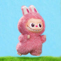 PM Labu Mini Original Authentique Nouveau V4 4.0 Pin pour la série Love Heart Code Peluche en vinyle Porte-clés Boîte mystère à l'aveugle A-Z
