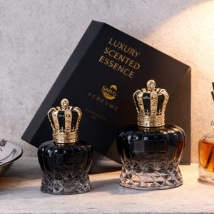 Envase <span class=keywords><strong>de</strong></span> <span class=keywords><strong>Perfume</strong></span> Hexagonal Redondo <span class=keywords><strong>de</strong></span> Alta Gama, Fondo Grueso, Cristal, Vacío, para Aromaterapia, para Hombres y Mujeres - Product Image 4