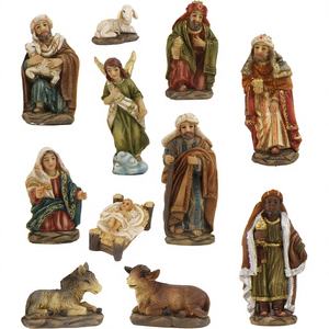 Accessoires de crèche ZICOM Allemagne pour figurines de 4 cm, ensemble de 11 figurines et jouets de Noël (9069-YDS004) - Product Image 1