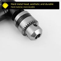 Perceuse à angle droit sans fil 1-10mm adaptateur de fixation mandrin à poignée à 90 degrés outil de forage d'extension à clé