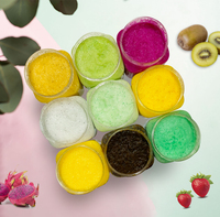 Label putih pencerah jahe Scrub Eksfoliasi kunyit grosir body scrub wadah untuk tubuh