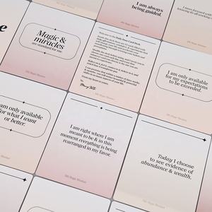 Cartes d'affirmation personnalisées avec citations et messages de motivation, dorées à chaud - Product Image 4