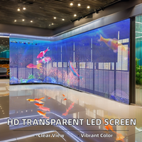 Écran LED transparent HD P2.8-5.2 P3.91-7.81 P10 pour salle d'exposition automobile, magasins 4S, vitrine, ascenseur, publicité