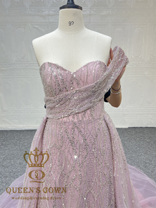 <span class=keywords><strong>Robe</strong></span> de soirée sirène de luxe personnalisée <span class=keywords><strong>robe</strong></span> de soirée une épaule chérie à la main lourde perlée paillettes robes de soirée - Product Image 2