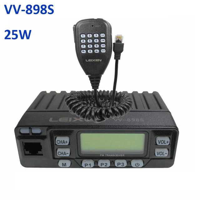 LEIXEN VV-898S 25W Dual Band Mobile Radio VHF/UHF 136-174MHz/400-480MHz 199CH FM Vehicle Mouted Car Radio