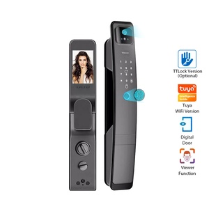 Wholesale Price Face Digital Fingerprint Biometric Lock Rfid IC Card Wifi App Home <b>Security</b> Door Lock Smart Lock - Product Image 2