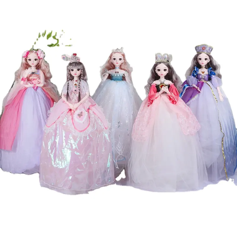 60cm BJD boneca barbi bjd 34 rotativo articulações corpo bonecas diy meninas presente brinquesBranco neve música cantando winkwink cílios