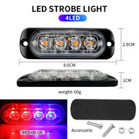 12V 24V Strobe Not licht LED Amber Grille Anzeige LED Blinklicht Lampe Car Side Maker Light für Bus LKW Traktor