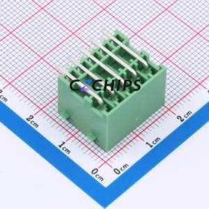 DB2ERHBG-3.5-2*5P-GN Plug-in Terminal Block Bent Lead Through Hole,P=3.5mm Board-to-Board / Socket Closed Snap Fixing 2x5P 3.5mm - Product Image 2