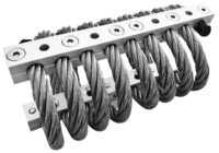 Isolateur de vibrations pour câble métallique en acier inoxydable JGX-0160D-4.8A, résistant à la corrosion, amortisseur de chocs pour instruments de précision