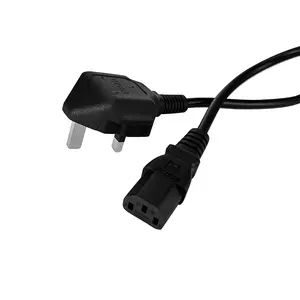 UK BS1363 to C13 Power Cable Type-G 3 Prongs to IEC320 Power Supply Cord For PC Computer Kettle BS 13A 1.8m