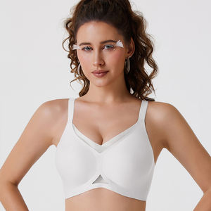 Sutiã Sem Fio Feminino em V, Confortável, Bralette Suporte, Sutiã Tipo Camiseta, Sem Arame, Sem Costura, Push Up, Tamanhos Grandes, Sutiãs do Dia a Dia - Product Image 2