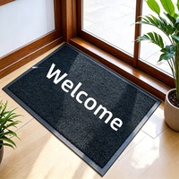 Tapis de bienvenue à boucles en PVC 60x90cm pour usage domestique, lavable et anti-salissures