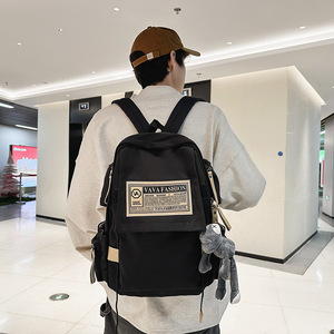 DiCero Laptop Backpack 14 Inches <b>Large</b> Capacity School Bag For Students Casual Korean Style Unisex Backpack With <b>Plush</b> Charm - Product Image 2