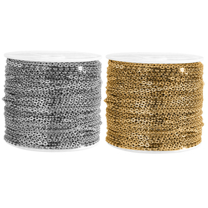 Diy Bulk Stainless Steel 18K Gold Hollow Cable Paperclip Rolo <strong>Chain</strong> Spool Rectangle <strong>Link</strong> <strong>Chain</strong> for Necklace Bracelet - Product Image 5