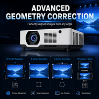 Projecteur laser professionnel 7200 lumens WUXGA 3LCD 1920x1200 avec déplacement de lentille pour salle de conférence et auditorium