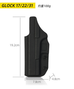 Funda táctica Kydex para <span class=keywords><strong>pistola</strong></span> de cintura derecha, oculta, de gran venta - Product Image 1