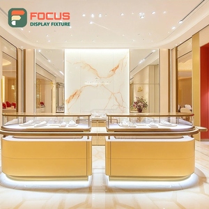 Minimalist Jewelry Store Display System Metal Frame Jewelry Shop Display Counter - Product Image 5