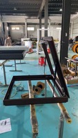 Ventana de Techo de Vidrio Templado y Aluminio Estilo Europeo, Resistente a Huracanes, con Toldo Automático Vertical para Uso Residencial