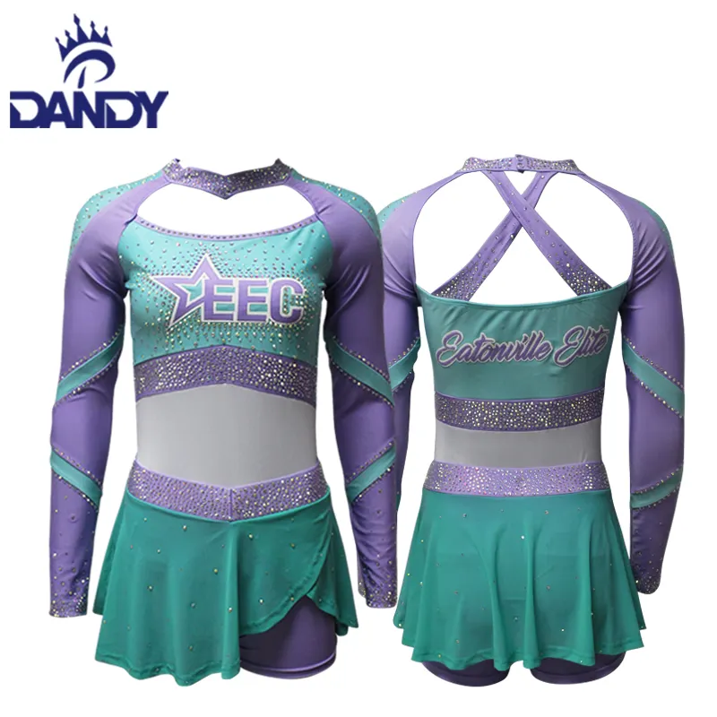 custom designer sports Competition performance costume cheerleading uniform