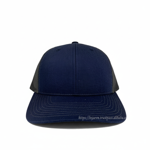 Alta moda deportes camionero malla Denim lienzo bordado 6 paneles curvado Bill sombreros alta calidad Unisex para uso en la playa al aire libre - Product Image 1